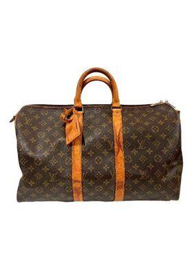 Louis Vuitton Monogram Keepall Bandouliere 45 Boston Bag